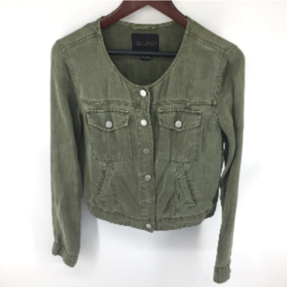 Sanctuary Olive Army-Utility Cropped Lightweight Jacket (EUC Small) - Picture 2 of 5